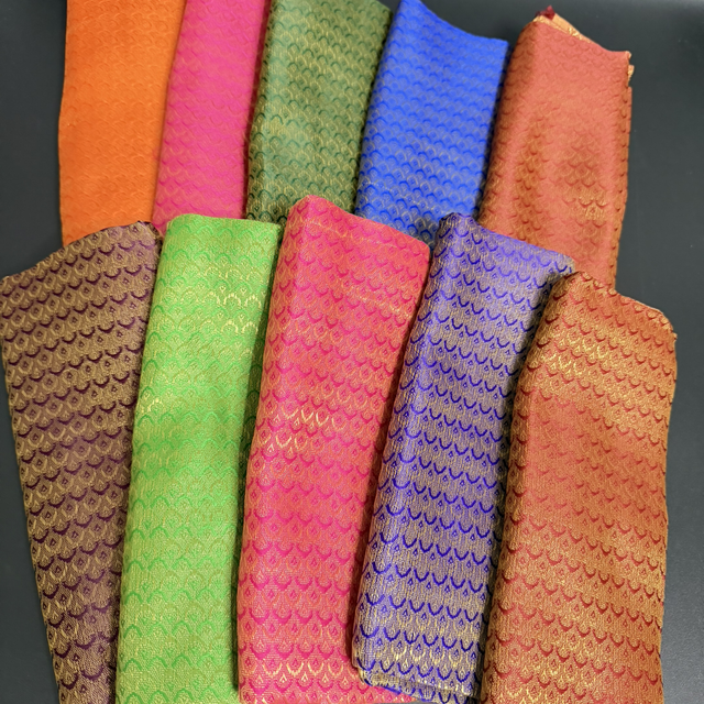 Banaras blouse pieces mixed colour 