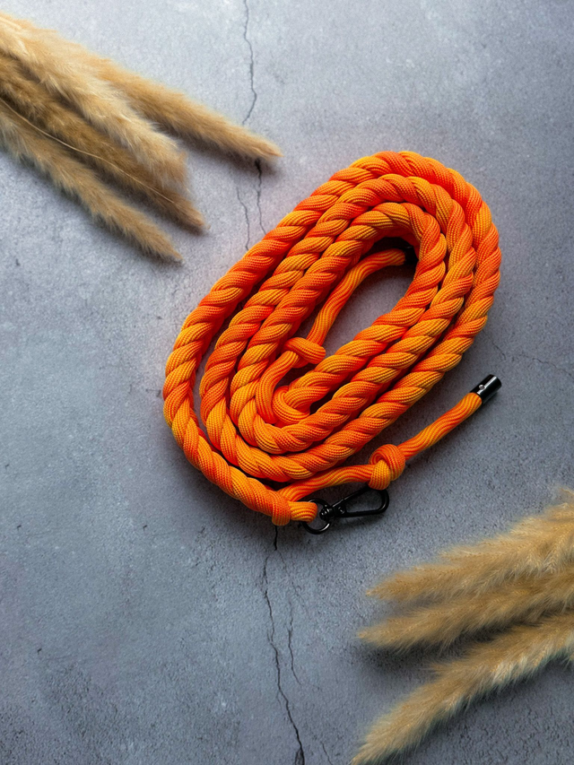 Bag Strap Braided (S) | orange-gelb | Taschengurt 