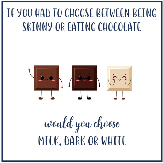 103 - GIGGLE CARD C - SKINNY OR CHOCOLATE