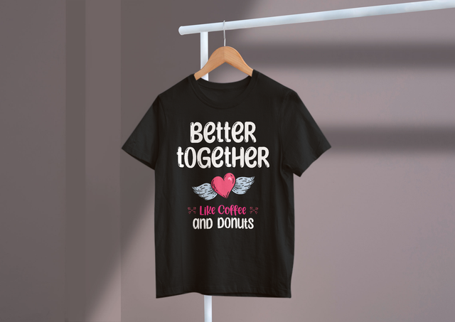 Better Together Like Coffee And Donuts Galentine’s Day Fun. Besser zusammen wie Kaffee und Donuts Galentine's Day Fun