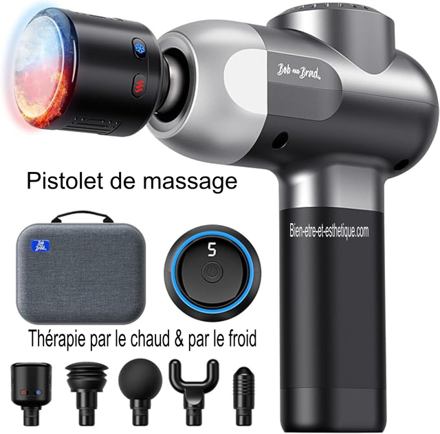 Pistolet de massage + thérapie chaud & froid  