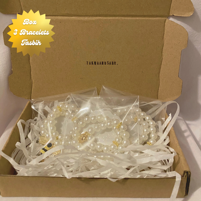Box - 3 Bracelets Tasbih au choix