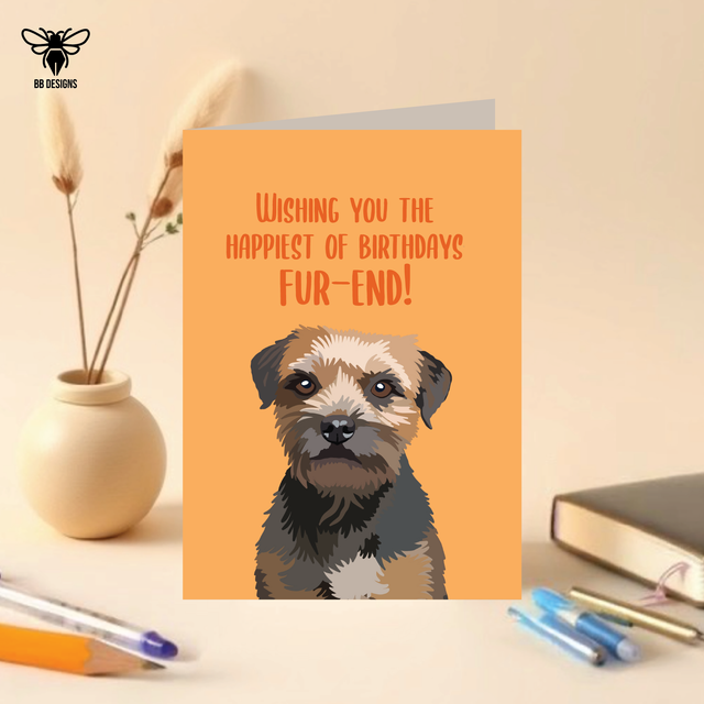Border Terrier - Birthday Card