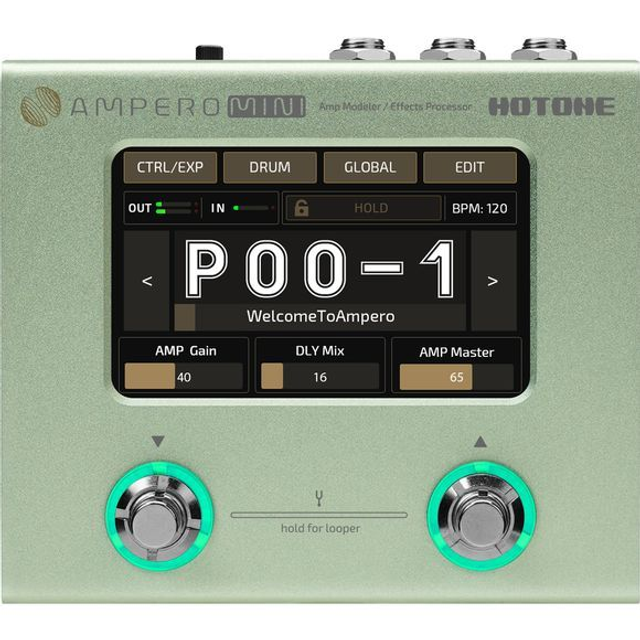 Hotone MP-50 Ampero Mini guitar-multieffekt-pedalboard