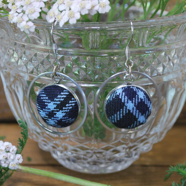 Boucles d&#039;oreilles pendantes Clergy Blue