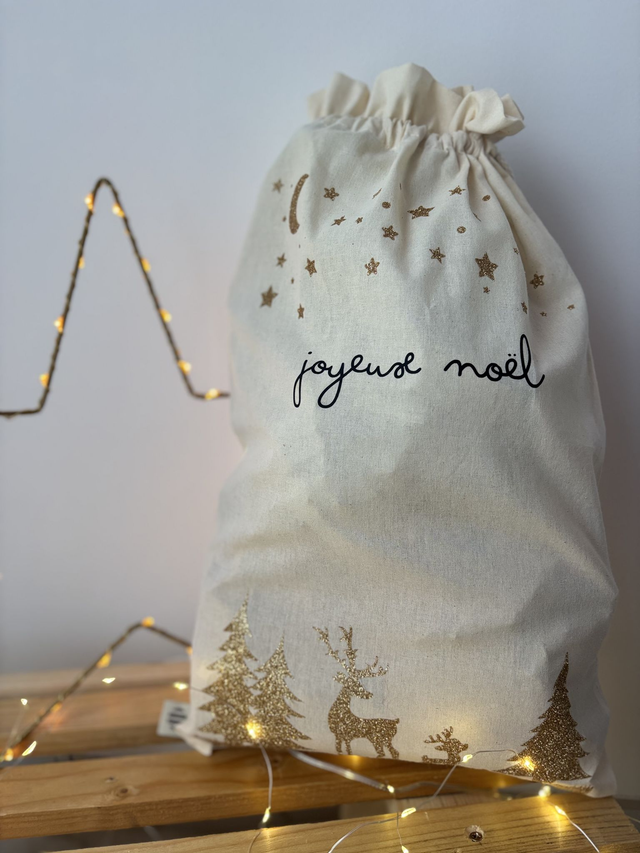 Hotte de Noël - "Joyeux Noël"