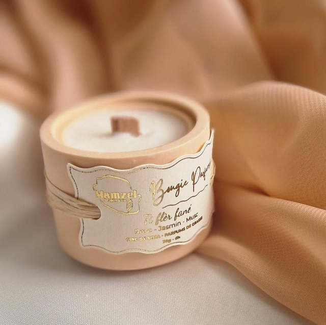 Bougie Végétale 30g - 6h - COLLECTION ST-VALENTIN - Rose, Jasmin, Musc