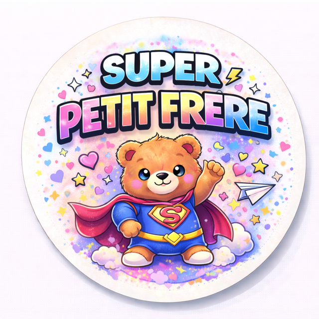 Badge super petit frère 