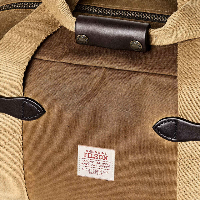 Filson Tin Cloth Small Duffle Bag Dark Tan