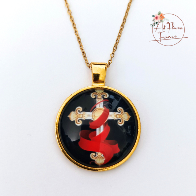 Collier illustré - La croix