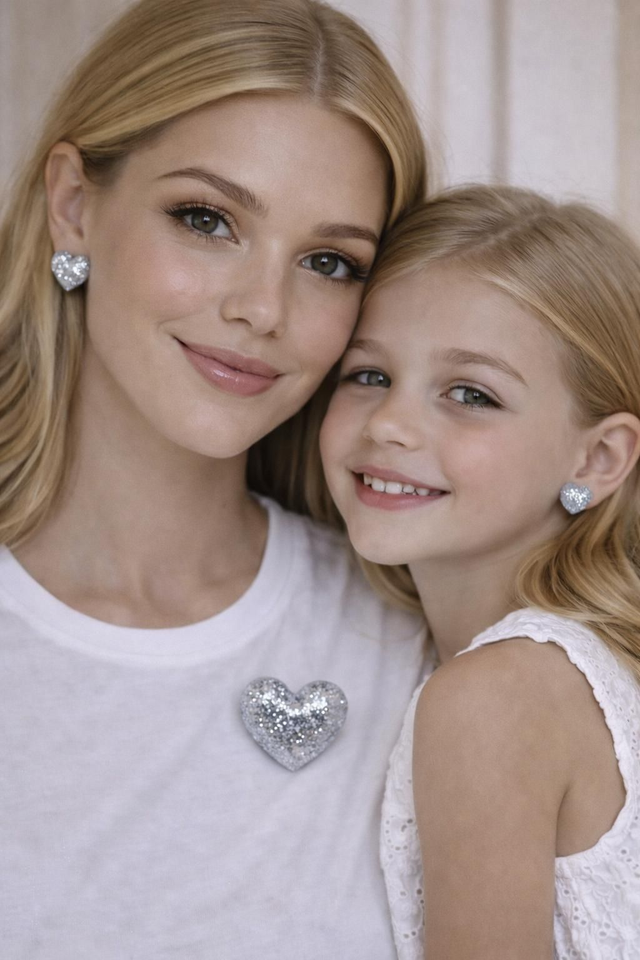 Lot de 2 boucles d'oreilles-Collection Mere-fille