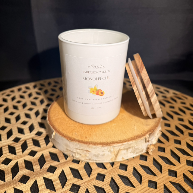 Bougie artisanale Monoï pêche 