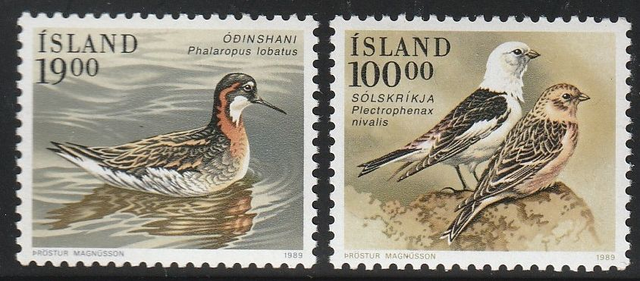 Iceland 1989 Birds MNH