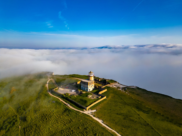 Belle Tout Lighthouse, Beachy Head - Eastbourne | Prints &amp; Mounts | Aerial Photography