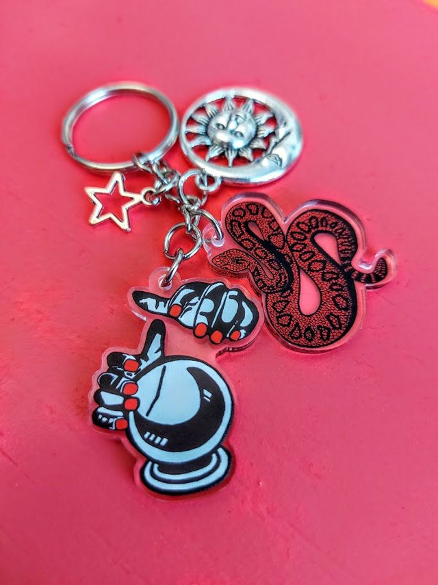 Tarot Vibes Keyring