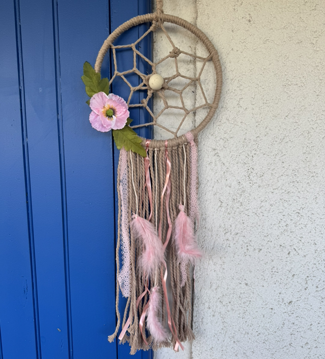 Attrape rêves pink Flower 