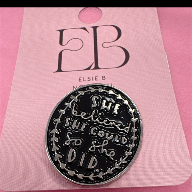 She belivedd she could so she did pin