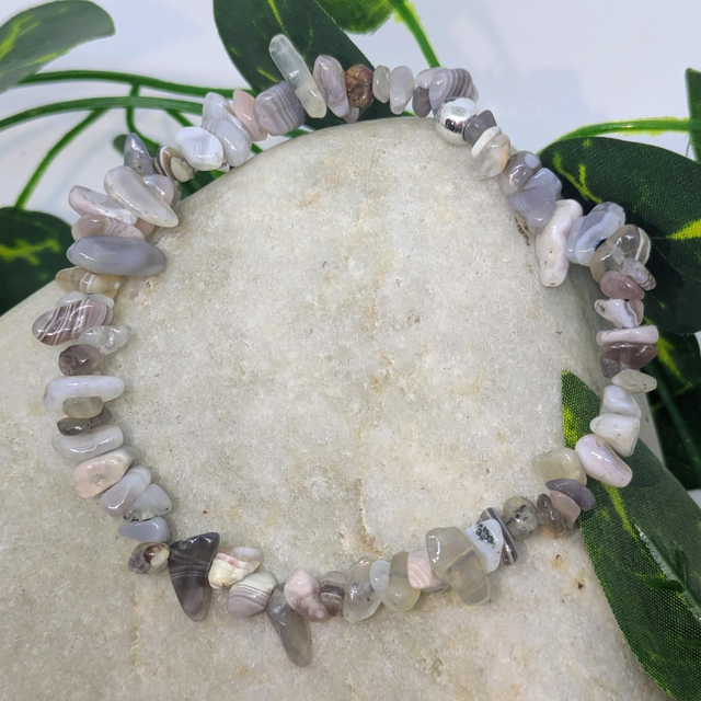 Bracelet &quot;Agate du Botswana&quot; baroque BR-231