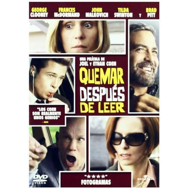 Quemar después de leer [DVD] 