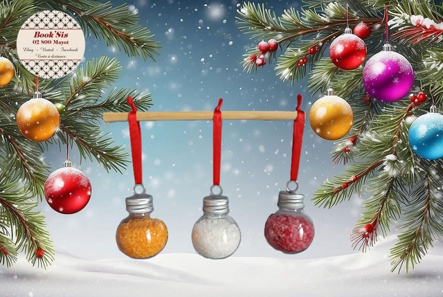 Boules de Noël " Sels de bain "