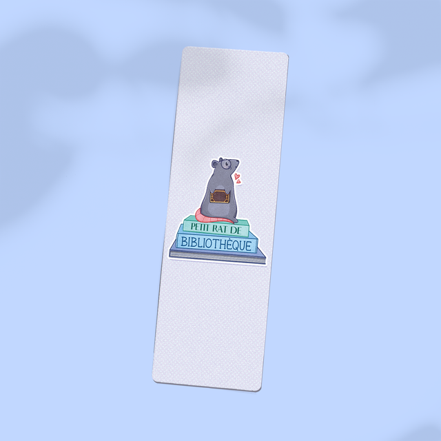 🆕 Marque-pages RAT DE BIBLIOTHÈQUE