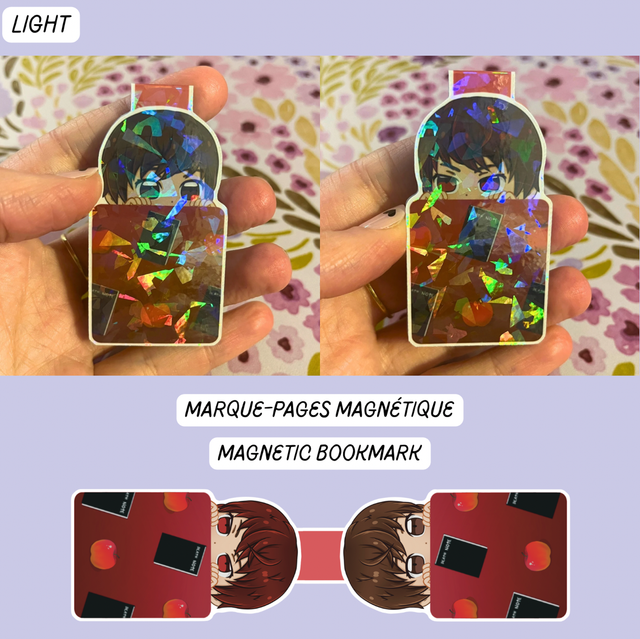 Marque-pages magnétique holographique Death Note | Light