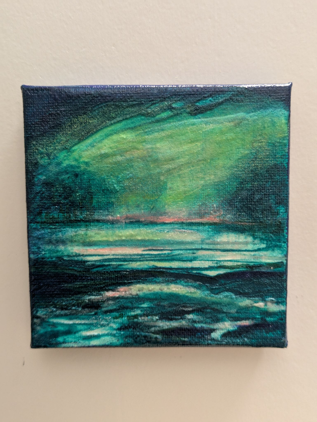 Orginal - selbstleuchtendes Minibild 10x10 cm