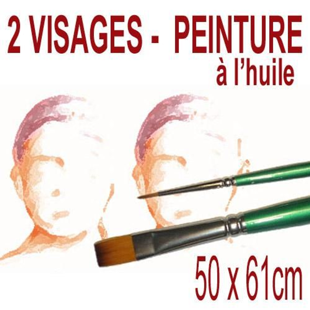 2 visages - 50x61cm - 550€