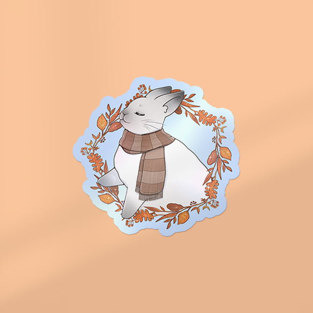 🆕 Sticker glossy FALLEN LEAVES