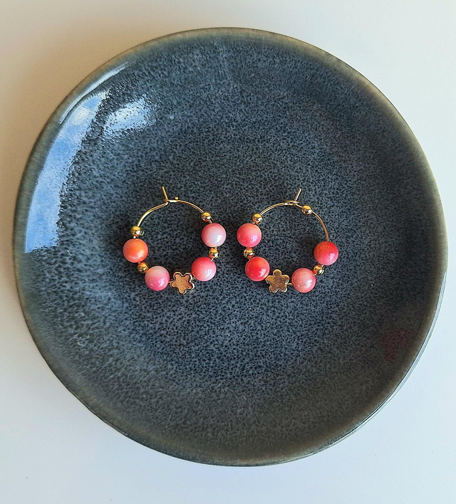 Boucles d'oreilles Flower