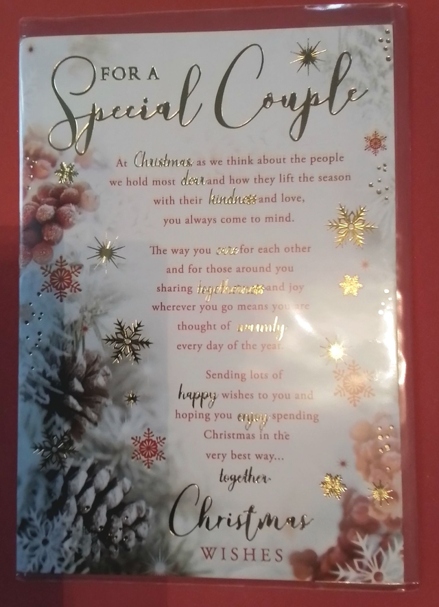 Couple Special Christmas Card 