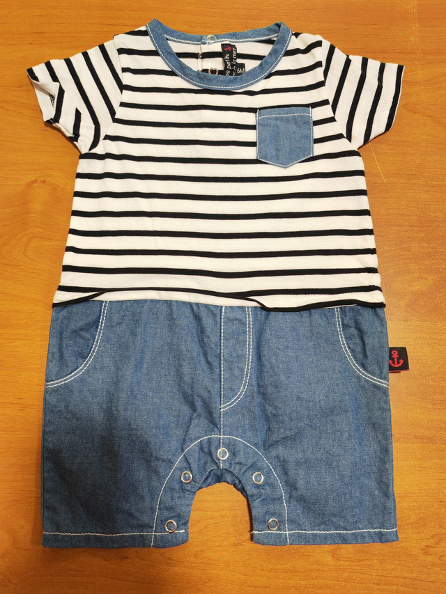 Salopette rayé 6 mois