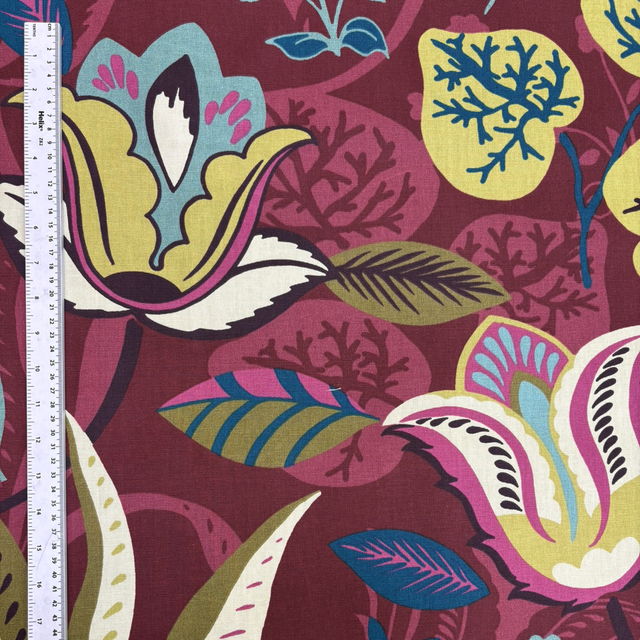 Berry Floral Heavy Cotton