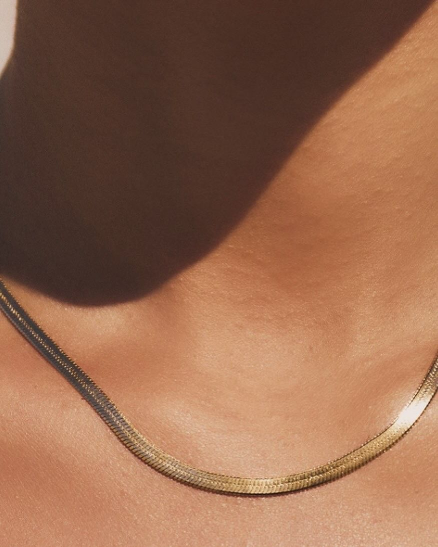 Collier χρυσό φίδι (chryso fidi- serpent doré)