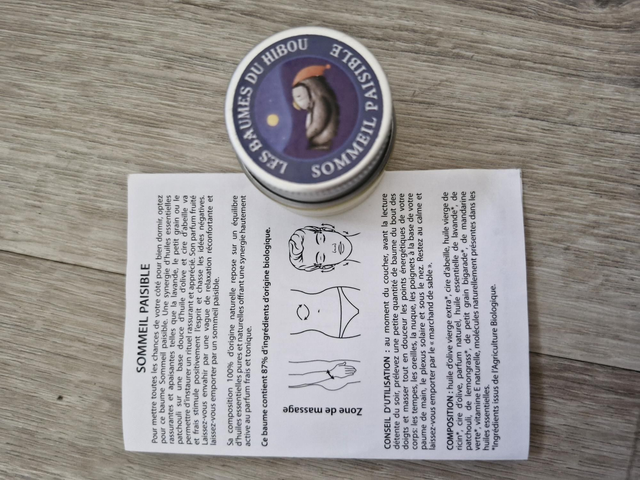 Baume pour le sommeil