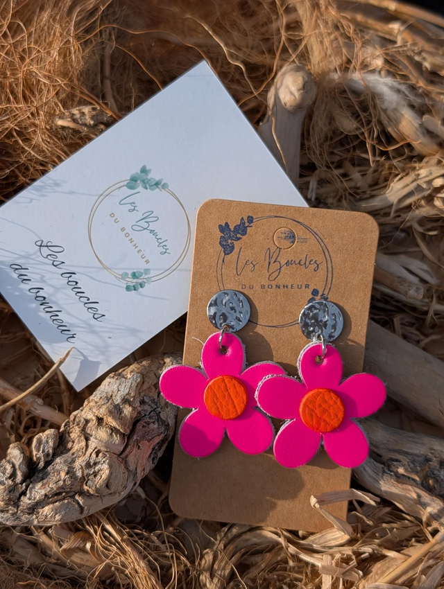 Boucles d'oreilles Baby Marguerite année 80/90 x044