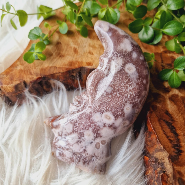 Pink Amethyst Man In The Moon 