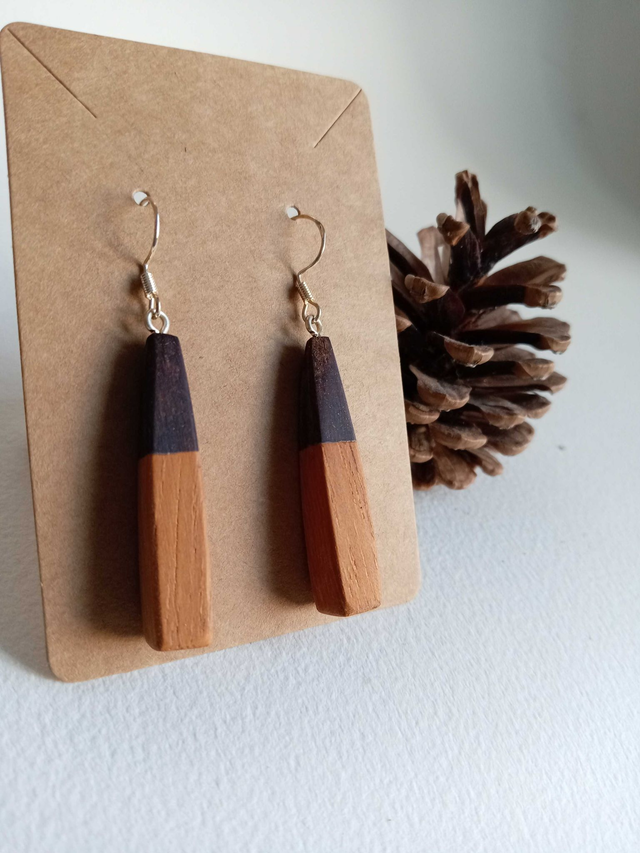 Boucles d&#039;oreilles bicolores