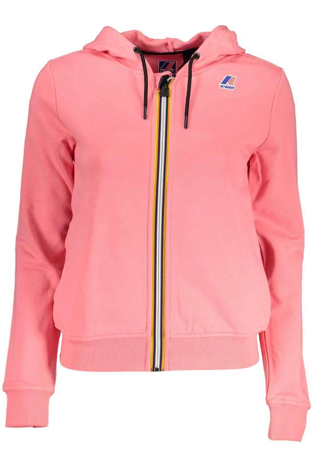 K-WAY FELPA CON ZIP DONNA ROSA