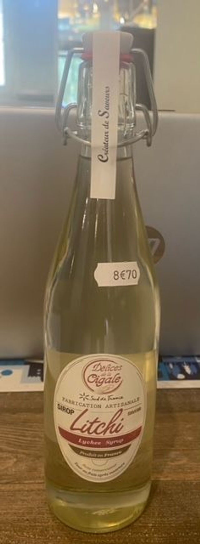 sirop de litchi les délices de la cigale 25 cl