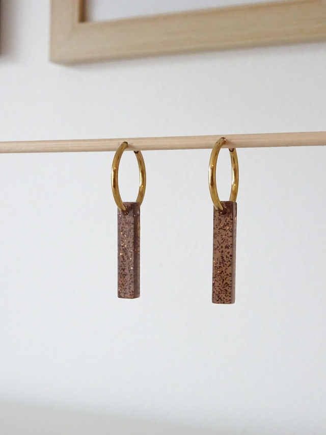 Mini lingot : Brun paillettes