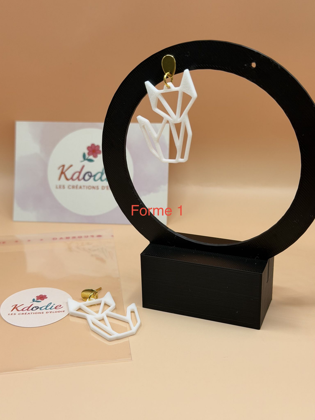 Boucles d'oreilles Renard - Attaches Fantaisies