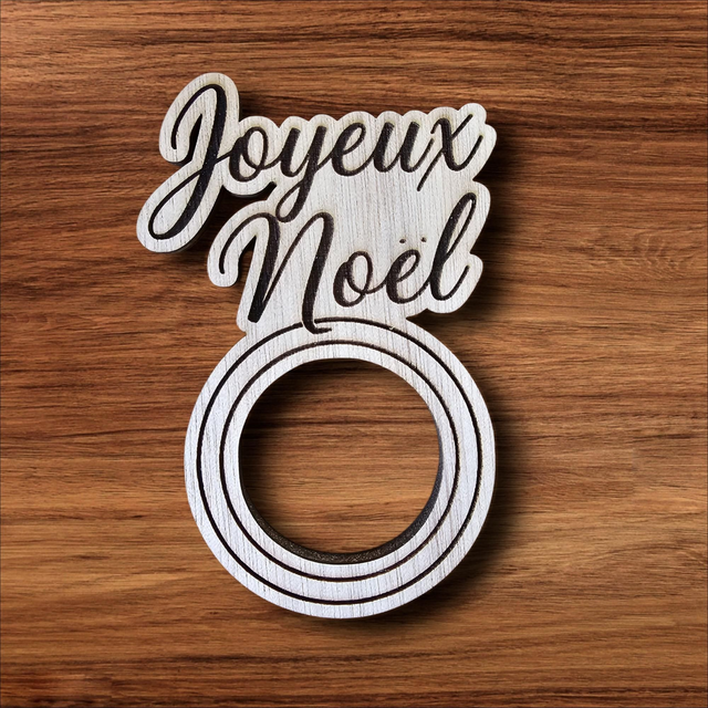 Rond de serviette (x4)- Noël