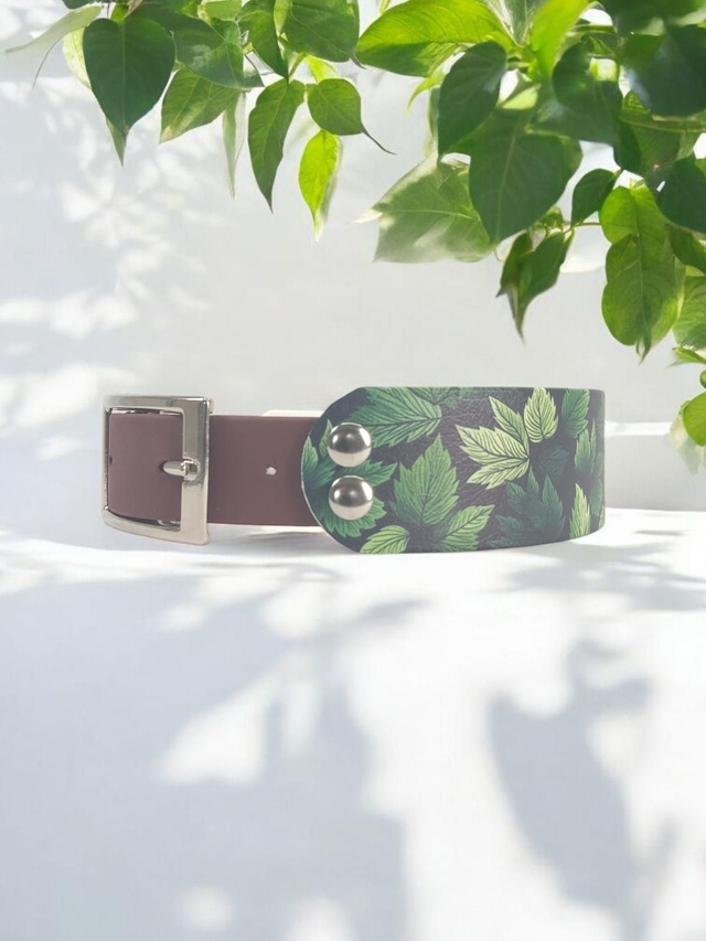 Collier pour chien en BioThane® Original USA. Forest / Marron Saddle 