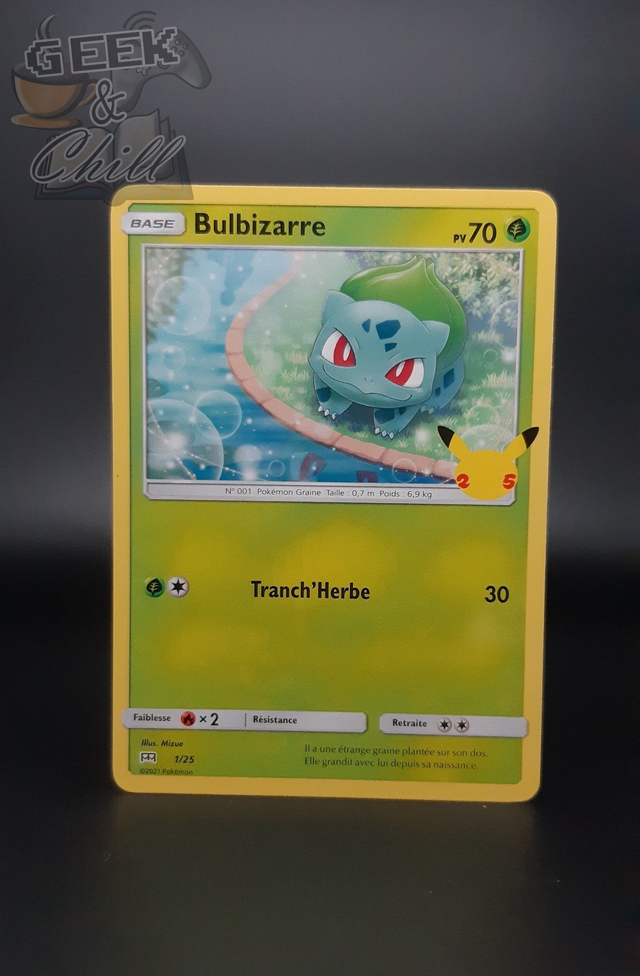 Carte Pokémon - 25th Anniversaire - Promo McDo 2021 - Bulbizarre