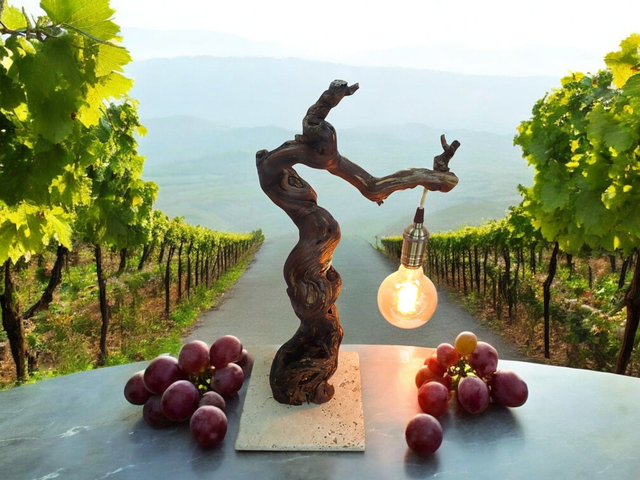Lampe pied de vigne
