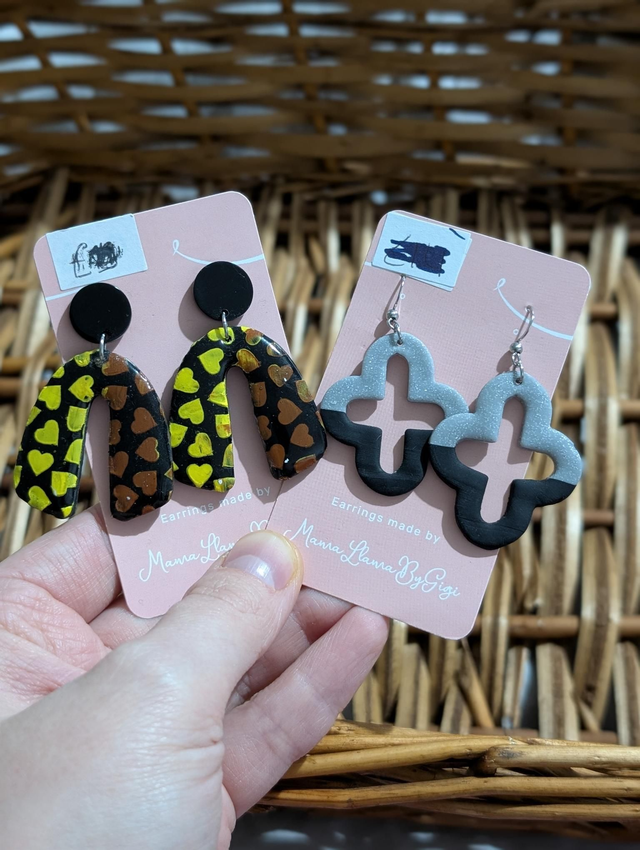 Polymer clay earrings  2