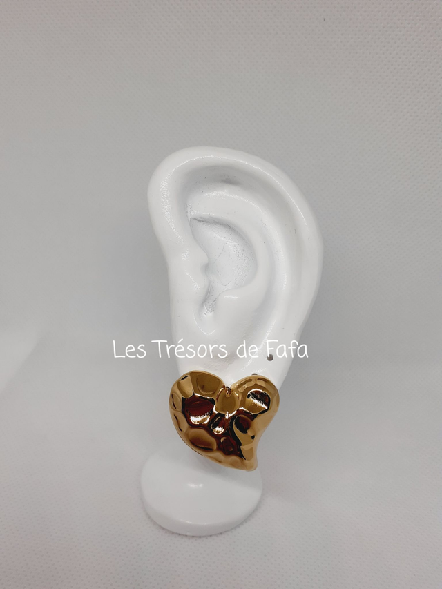 Boucles d'oreilles cœur 
