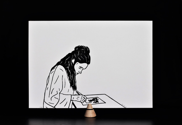 Linogravure A4 Orianne