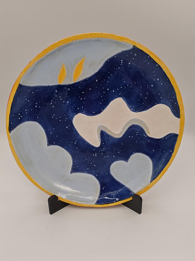 Assiette nuit étoilée 